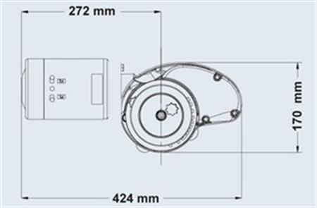 Maxwell RC-10 1000W 12V 8mm Tambursuz Dik Irgat