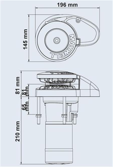 Maxwell RC-6 500W 12V 6 mm Tambursuz Dik Irgat