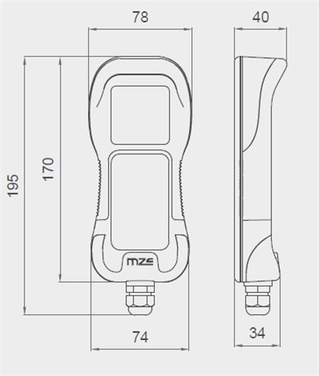 MZ Electronic HC200 Kablolu Irgat Uzaktan Kumanda 12-24V