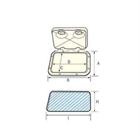 Nuova Rade Classic Plastik Kapak 463 X 517 mm