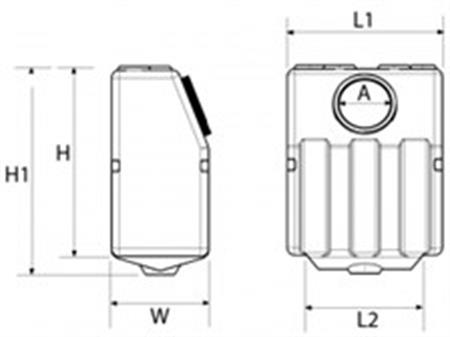 Nuova Rade Dik Montaj Pis Su Tankı 40 L