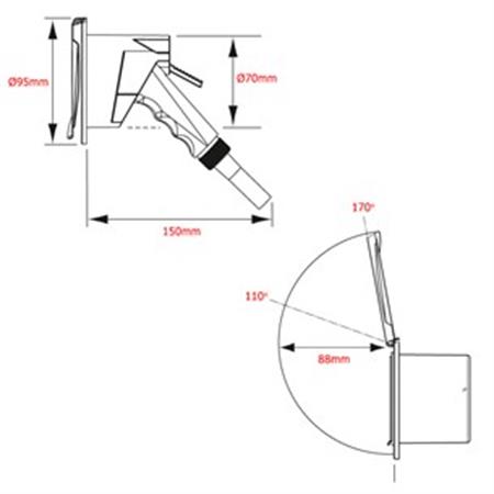 Nuova Rade Hortumlu duş ve yuva