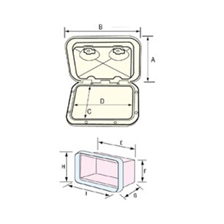 Nuova Rade Plastik Dolap 353x606 mm