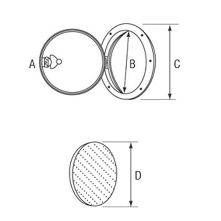 Nuova Rade Plastik Kontrol Kapağı 235X315 mm