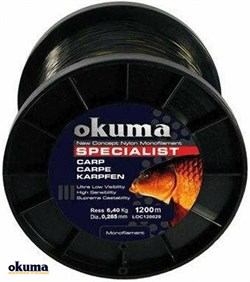 Okuma Carp 1200 mt 10,00 lb 4,56 kg 0,26 mm Camou Misina