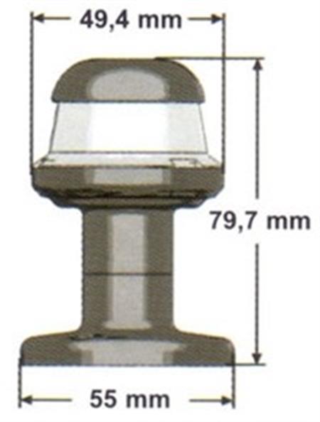Osculati Çıpa feneri 12/24w siyah