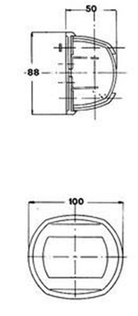 Osculati Classic Sancak Feneri 12V Paslanmaz Çelik