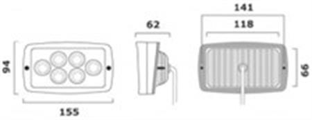 Osculati IP67 Led Kıç Aydınlatma Lambası 12/24V