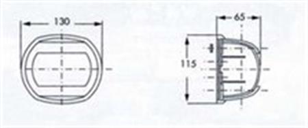 Osculati Maxi 20 İskele Feneri Beyaz 12V