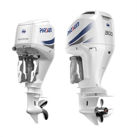Parsun F300FEX-T-EFI Ekstra Uzun Şaft Marşlı Trimli ERC Dıştan Takma Deniz Motoru 300HP - Beyaz