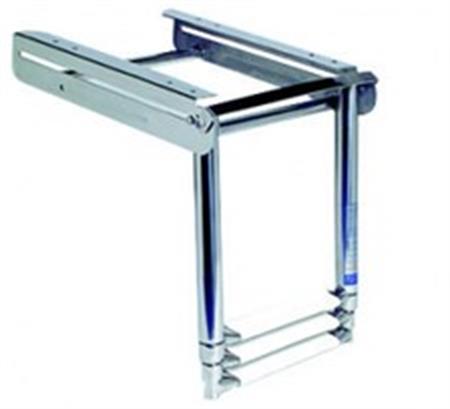 Paslanmaz çelik 3 Basamaklı Katlanır Merdiven 880mm En:205