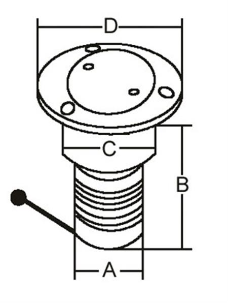 Paslanmaz Çelik Benzin Dolum ağızı 38mm