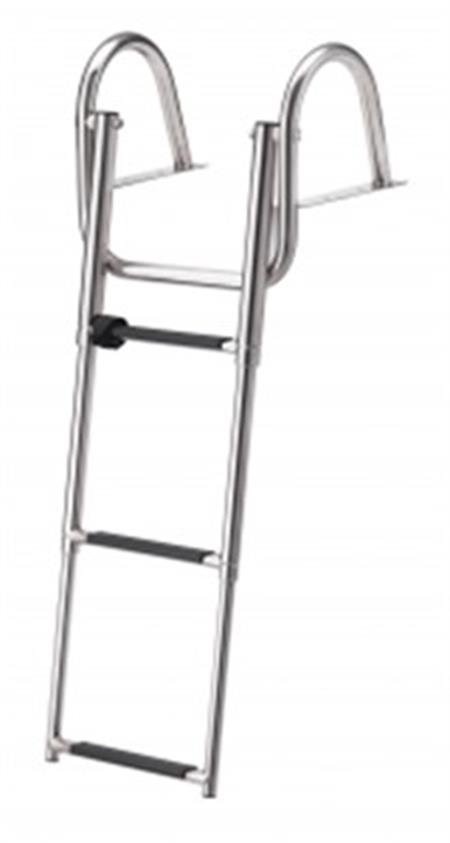 Paslanmaz Çelik Teleskopik 3 Basamaklı Merdiven 89cm