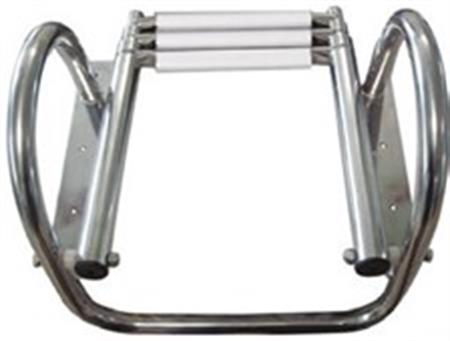 Paslanmaz Çelik Teleskopik ve Tutamaklı 4 Basamaklı Merdiven 1156mm