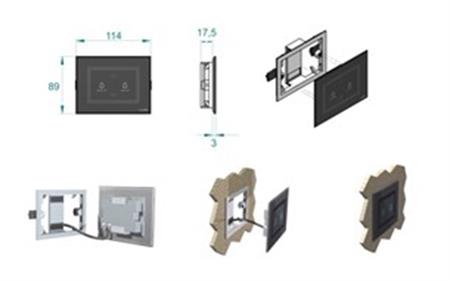 PLANUS SİYAH FULL GLASS-TOUCH PANEL 2 BUTONLU