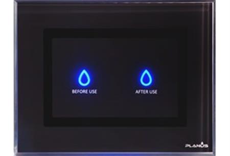 PLANUS SİYAH FULL GLASS-TOUCH PANEL 2 BUTONLU