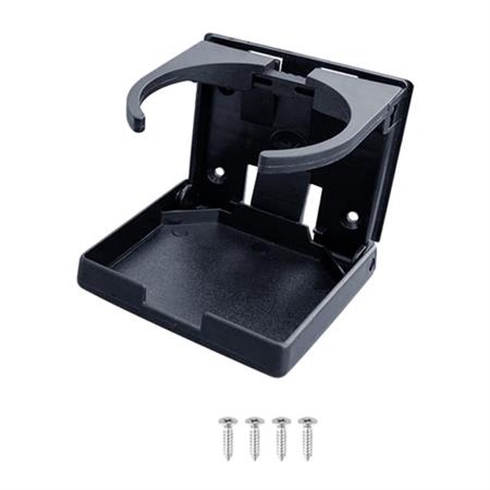 Plastik Katlanır Bardaklık, Ayarlanabilir Siyah