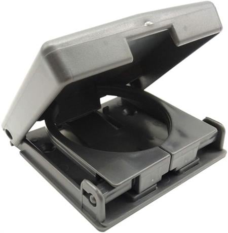 Plastik Katlanır Bardaklık, Ayarlanabilir Gri