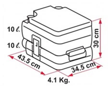 Portatif tuvalet 10lt