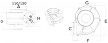 Profesyonel Blower 24V 1000 m³/h