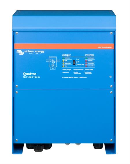 Victron Energy Quattro İnvertör/Redresör 12A-5000VA-220A