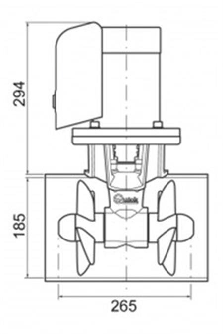 Quick Baş Manevra Pervanesi. 65kgf. 24V
