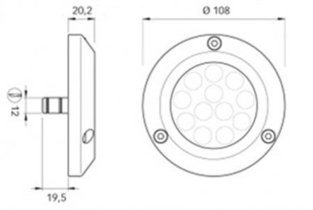 Quick Challenger 30 SP su altı aydınlatma lambası Mavi