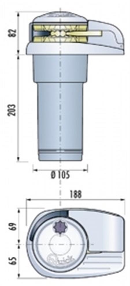 Quick DP2E ırgat. Tambursuz 24V 8mm 800W
