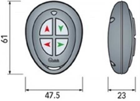 Quick Kablosuz Uzaktan Kumanda El Ünitesi 4 Kanallı
