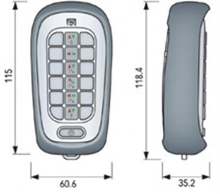 Quick Kablosuz Uzaktan Kumanda El Ünitesi 12 Kanallı