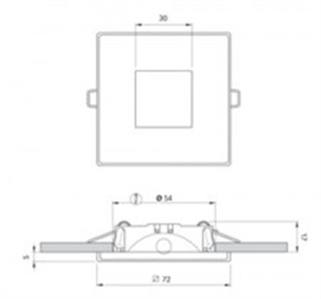 Quick Marine Lighting Edgar Spot Lamba - Altın Rengi