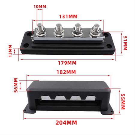 Şase Terminali Ağır Hizmet 4 lü 600 Amper