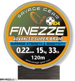 Savage gear Finesse HD4 Braid 300 m 0,35 mm 60 lbs 27 kg Grey Örgü İp