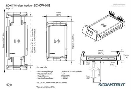 Scanstrut Rokk Wireless Active SC-CW-04E