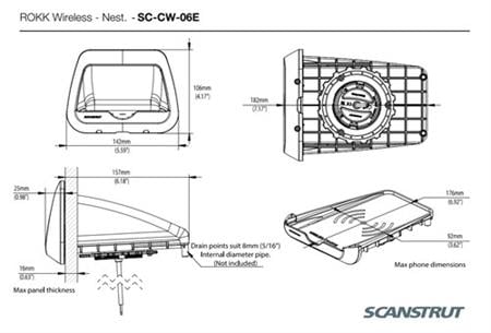 Scanstrut Rokk Wireless Nest SC-CW-06E