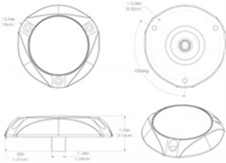SeaBlazeX ledli su altı aydınlatma lambası Mavi Beyaz