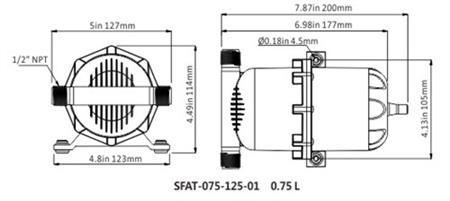 Seaflo Basınç Tankı 0.75 Litre