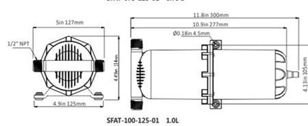 Seaflo Basınç Tankı 1 Litre