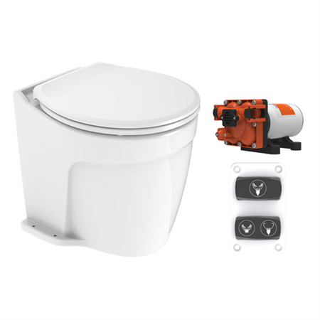 Seaflo Elektrikli Lüks Sessiz Tuvalet 12V
