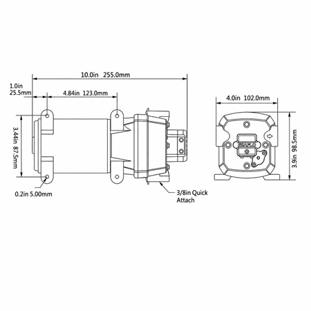 Seaflo Hidrofor Pompası 220V - 17 L/Dk - 40 PSI