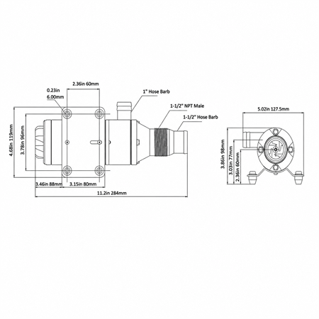 Seaflo Maceratör Pompası 12V 45 L/dk
