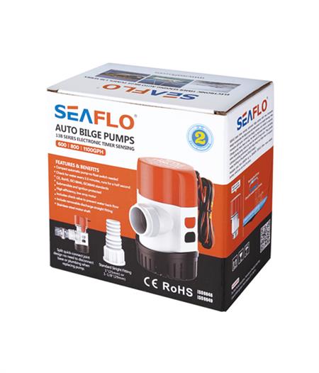 Seaflo Otomatik Sintine Pompası Çek Valfli 600 GPH 12V