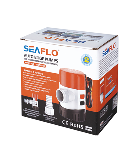 Seaflo Otomatik Sintine Pompası Çek Valfli 800 GPH 12V