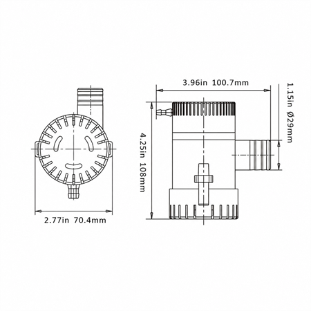 Seaflo Sintine Pompası 1100 GPH 24V