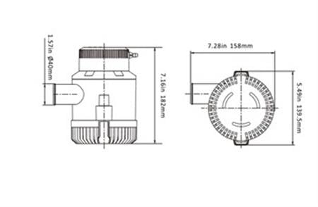 Seaflo Sintine Pompası 3000 GPH 24V