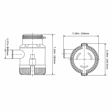 Seaflo Sintine Pompası 3000 GPH 24V
