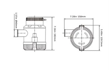 Seaflo Sintine Pompası 3500 GPH 24V