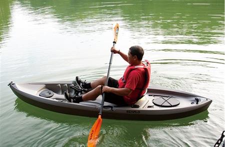 Seaflo Tek Kişilik Balıkçı Kano Gri