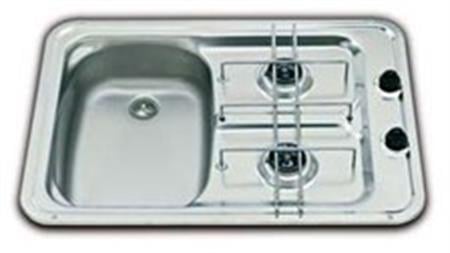 Smev 917 Serisi Eviyeli, Çift Gözlü Gazlı Ocak Lavabo Sağda