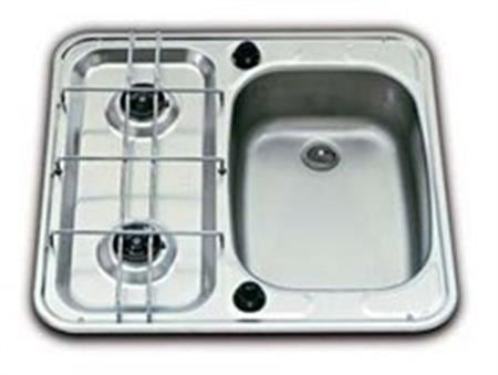 Smev 927 Serisi Eviyeli, Çift Gözlü, Gazlı Ocak Lavabo Sağda